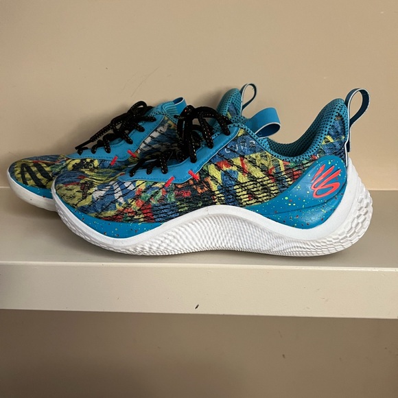 Under Armour Curry 10 Sour Patch Kids Sour Then Sweet - Size 9.5 Mens - Picture 3 of 8